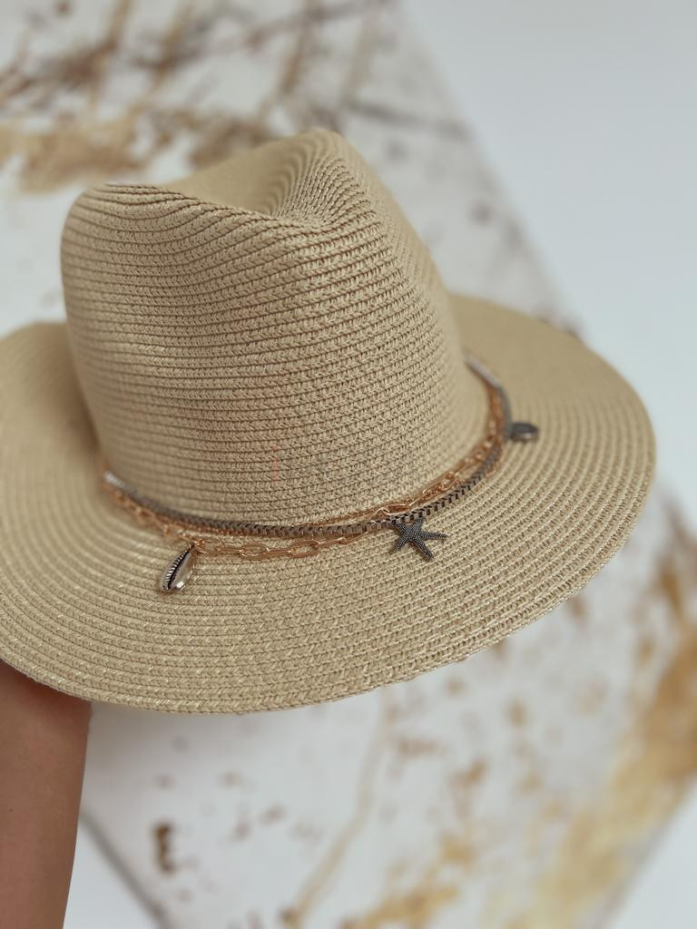 Béžový letný klobúk s ozdobou-269482-33
