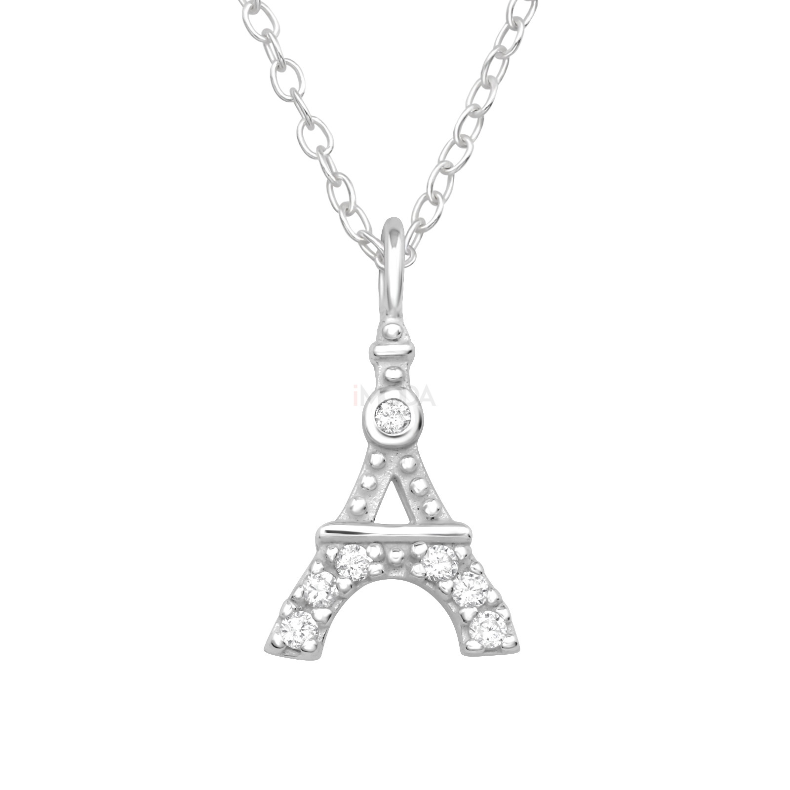 Strieborný náhrdelník Paris-313646-32