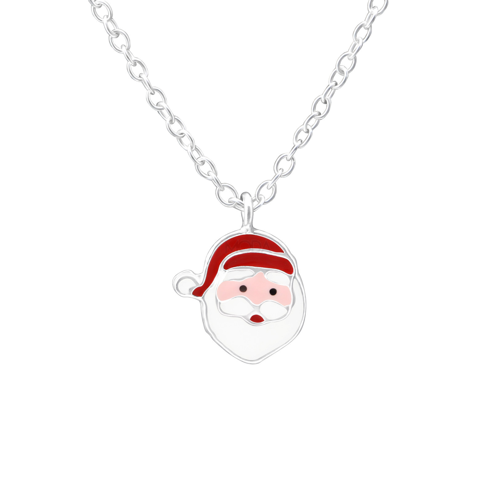 Strieborný vianočný náhrdelník Mikuláš-223391-32