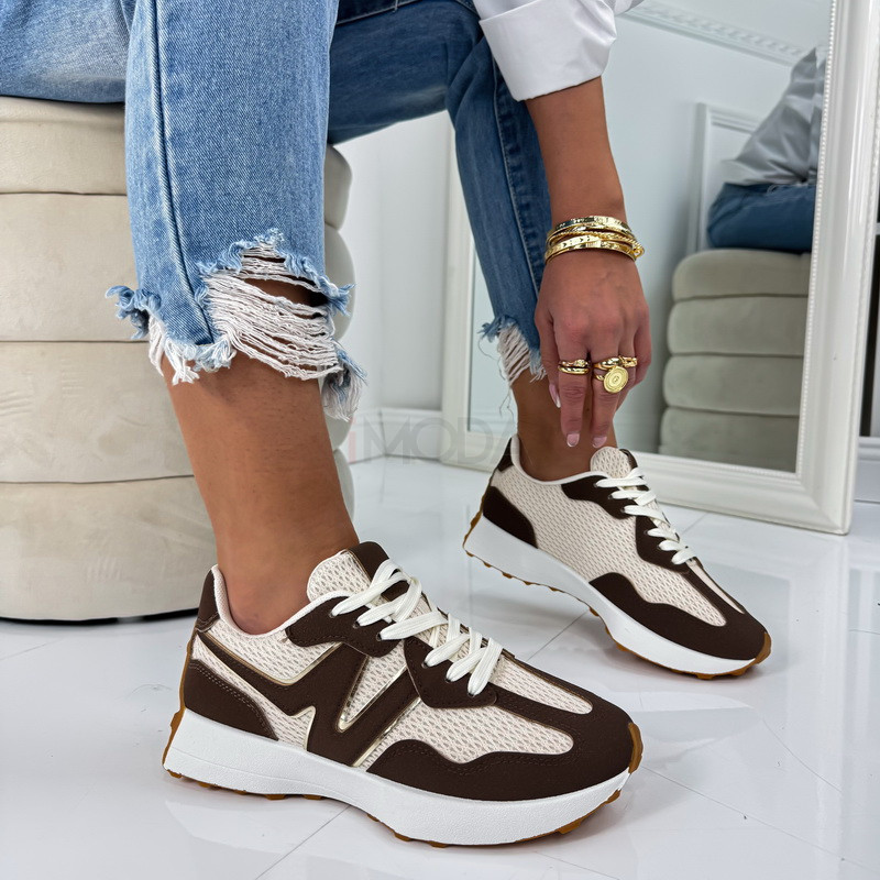 Béžovo-hnedé tenisky-324879-31