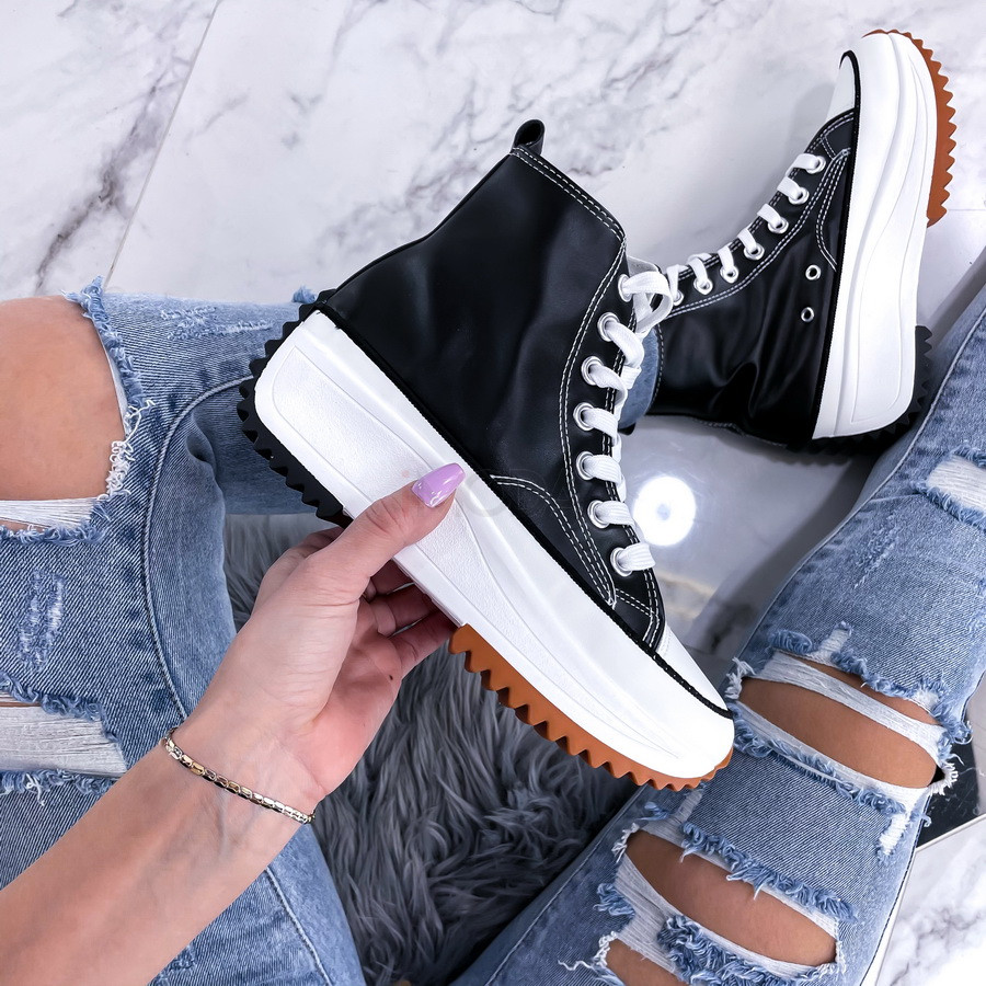 Čierne tenisky na platforme-235099-32