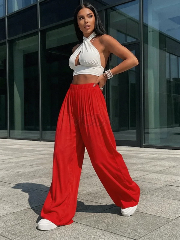 Červené široké nohavice-327135-31