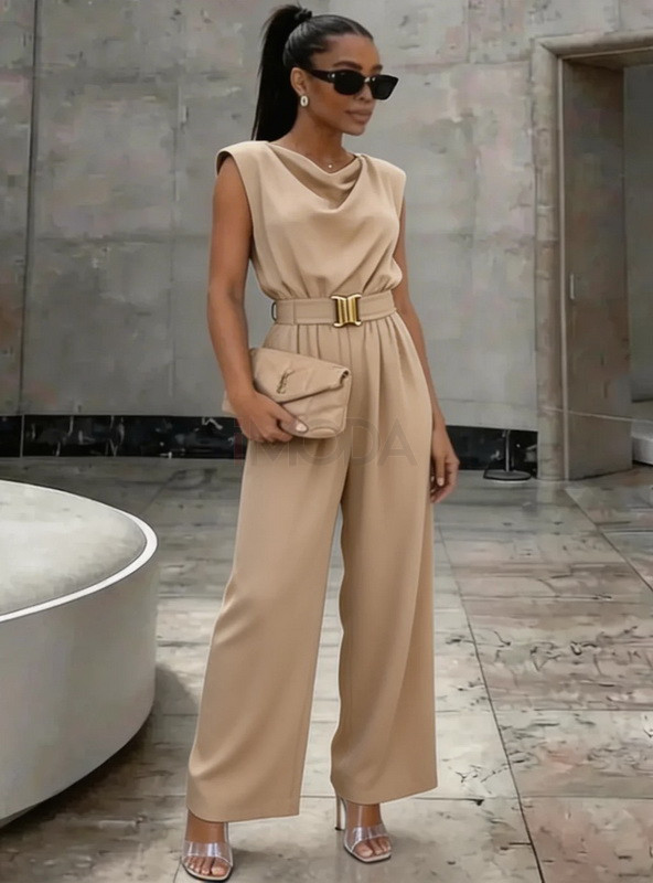 Béžová elegantný overal-326642-31