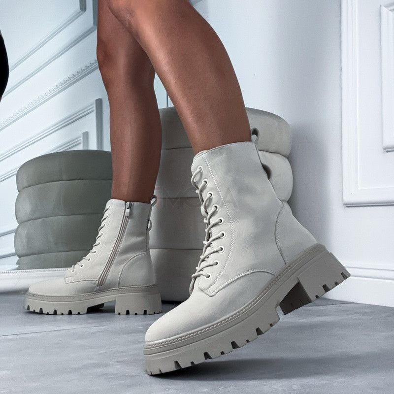 Béžové nízke čižmy-323134-34