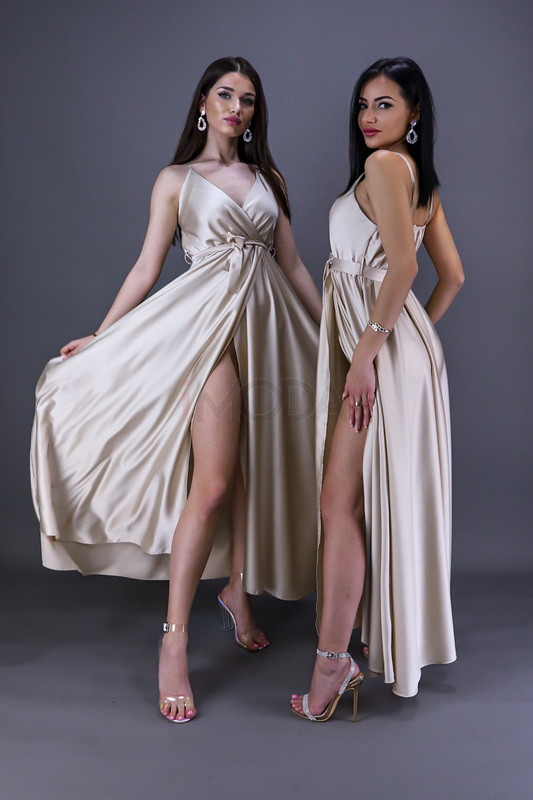 Béžové dlhé saténové šaty-237917-314