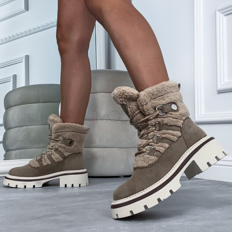 Svetlohnedé nízke čižmy-323496-33