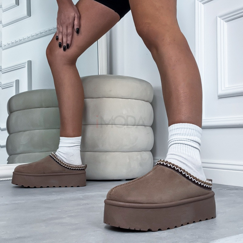 Hnedá nasúvacia obuv-323537-322