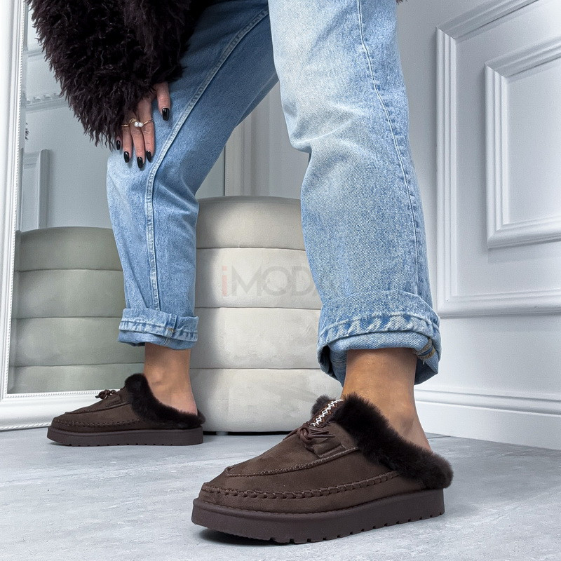 Hnedá nasúvacia obuv-323691-34