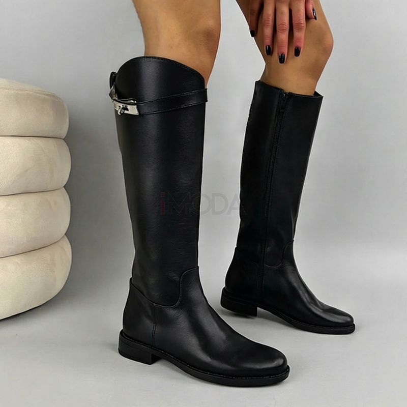 Čierne vysoké čižmy-323796-33