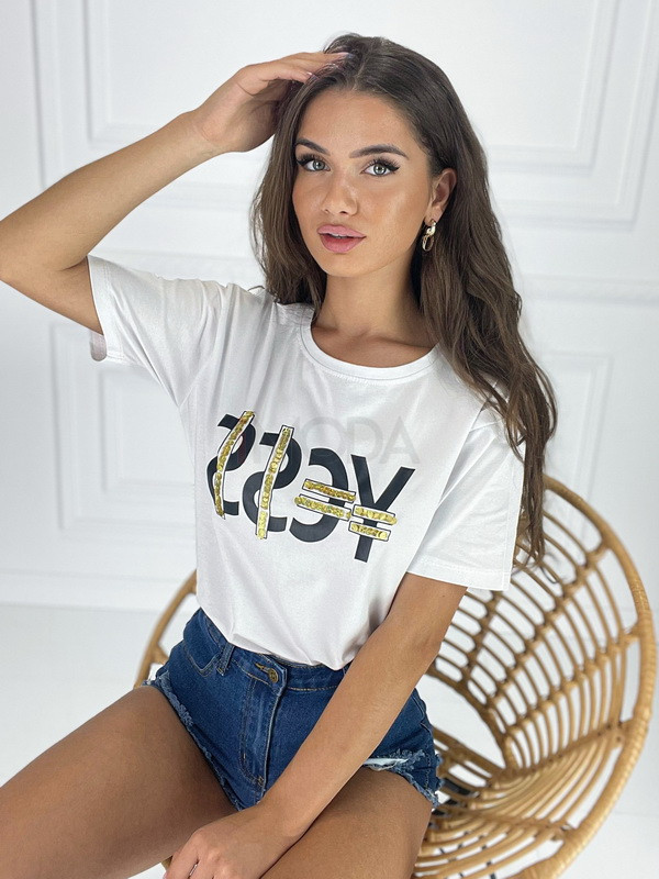 Biele bavlnené tričko-288341-33