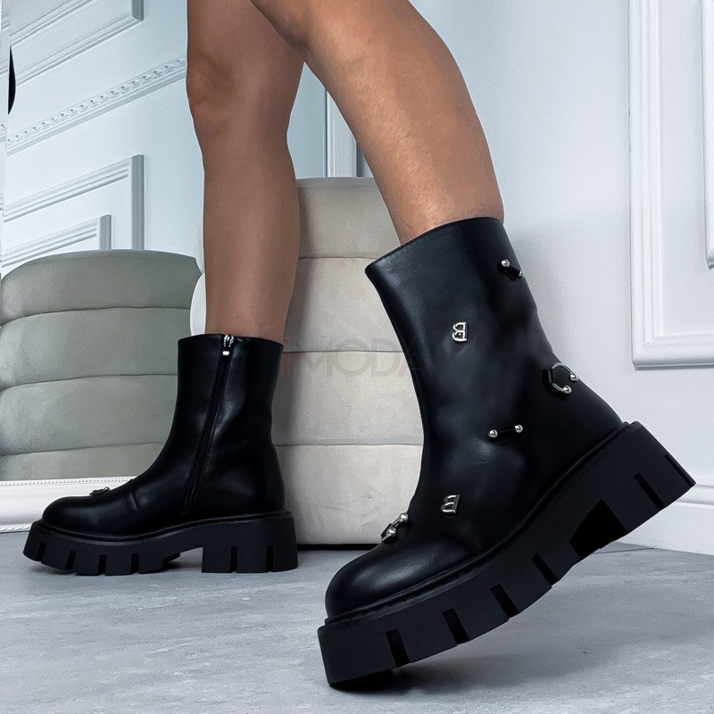 Čierne nízke čižmy-323979-32