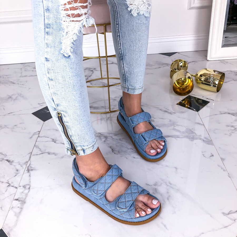Modré riflové sandále-231776-31