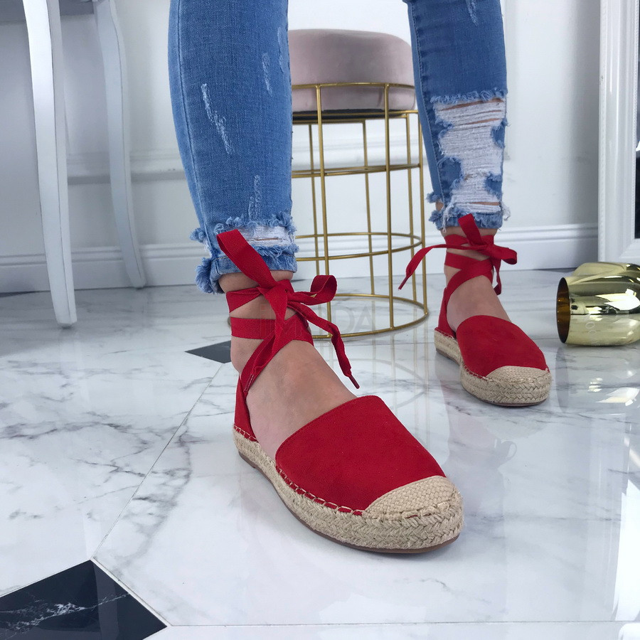 Červené dámske sandále-207465-37