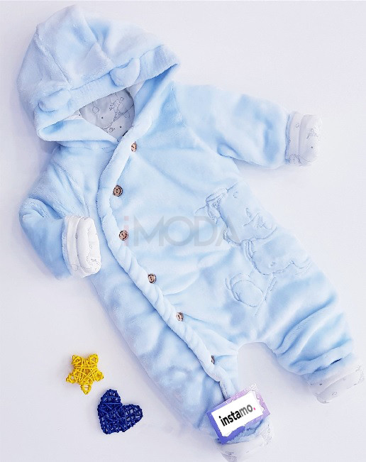Zimný spací vak s medveďom-svetlo modrý-258557-32