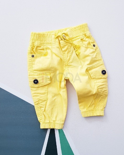 Žlté kapšačové nohavice-270041-34