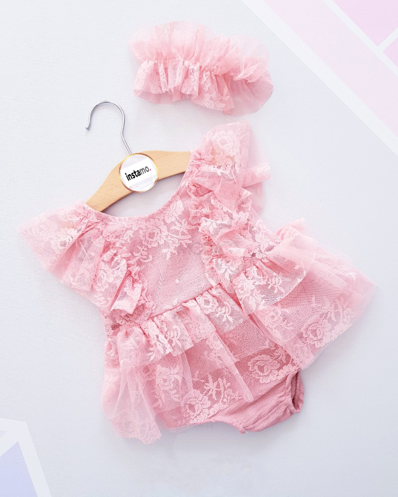 Ružové elegantné šaty s čelenkou-269812-32