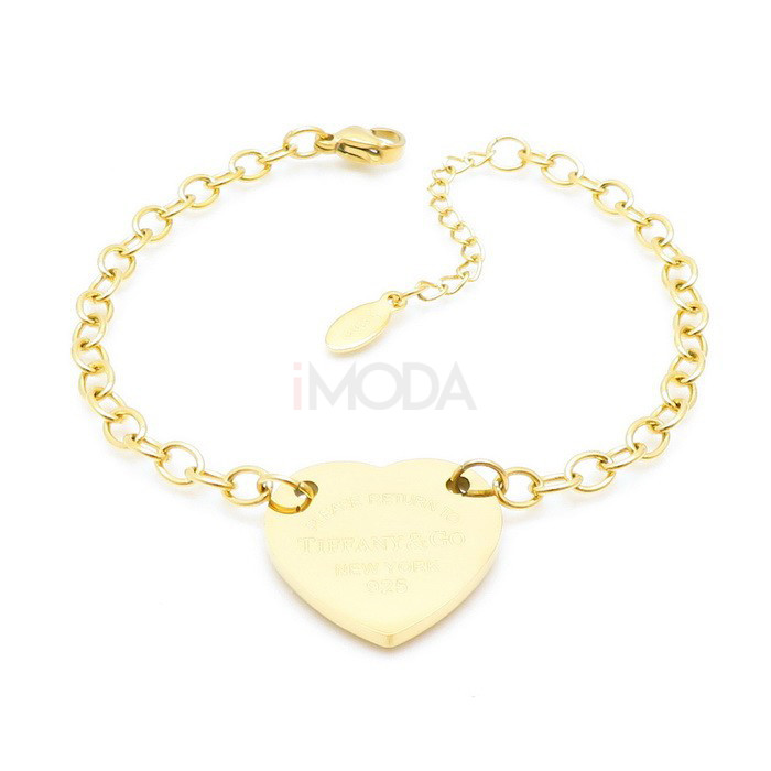 Dámsky oceľový náramok s príveskom TIFF-316270-34