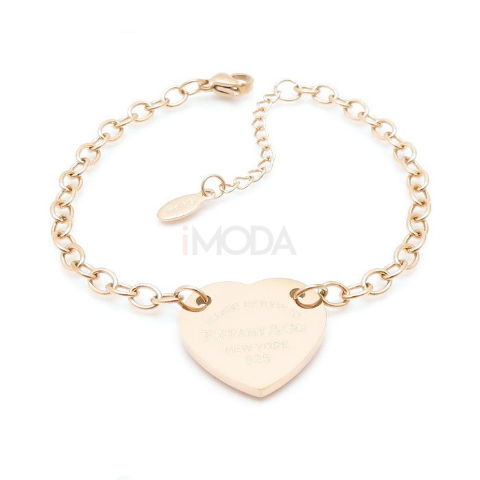 Dámsky oceľový náramok s príveskom TIFF-316272-36