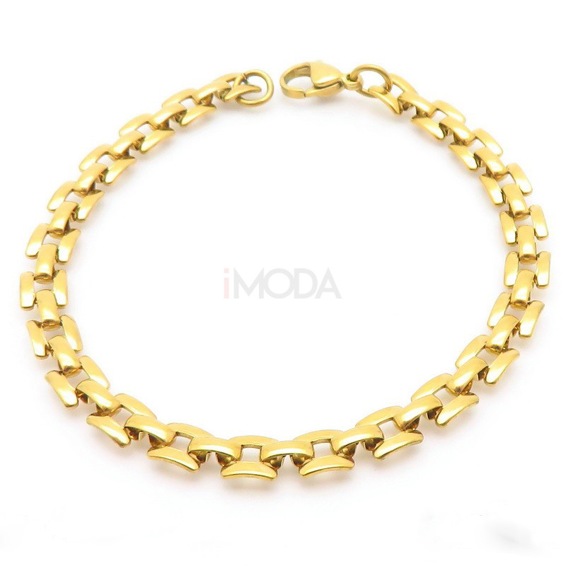 Dámsky oceľový náramok pozlátený-316338-325