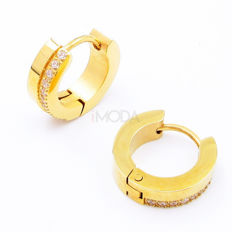 Kruhové náušnice pozlátené-324093-34