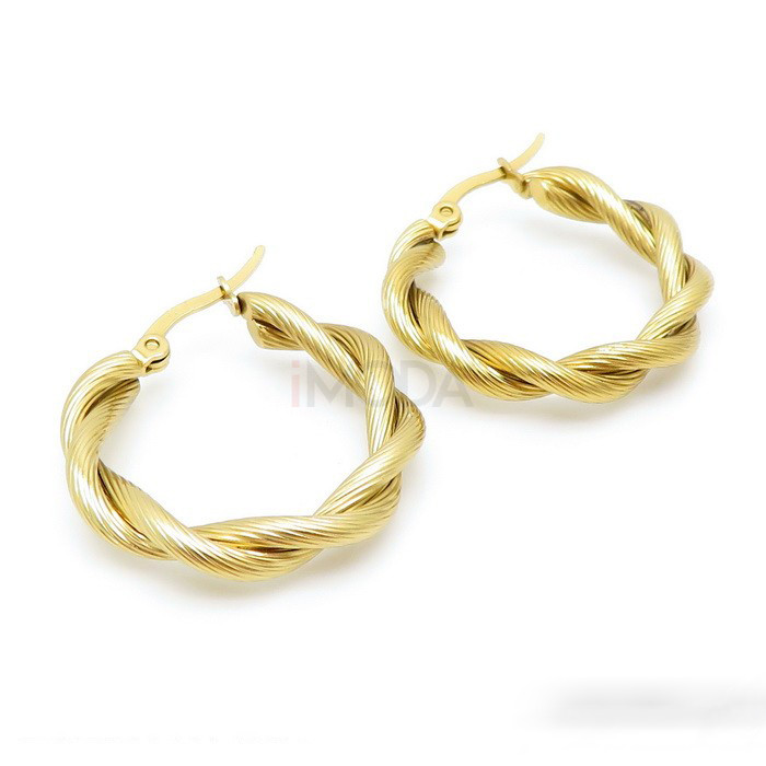 Dámske oceľové náušnice kruhy-272270-33