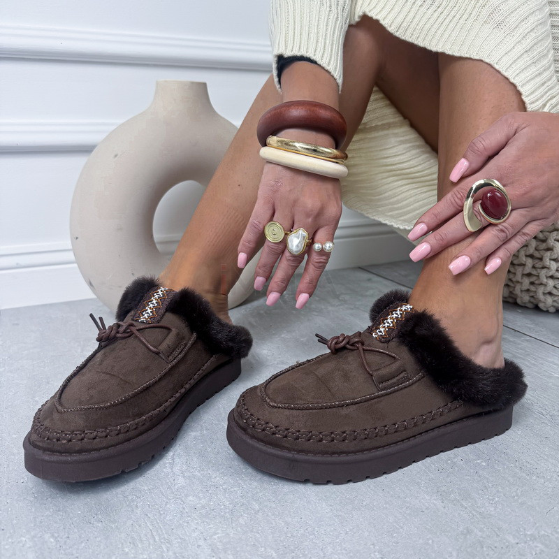 Hnedá nasúvacia obuv-323691-36