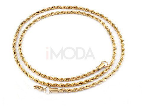 Pozlátená oceľová retiazka-196552-31