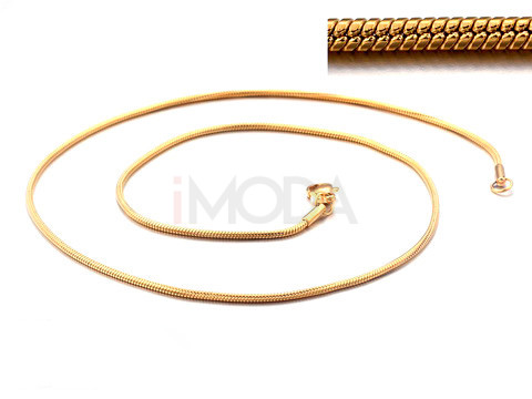 Pozlátená oceľová retiazka-50 cm-221752-31