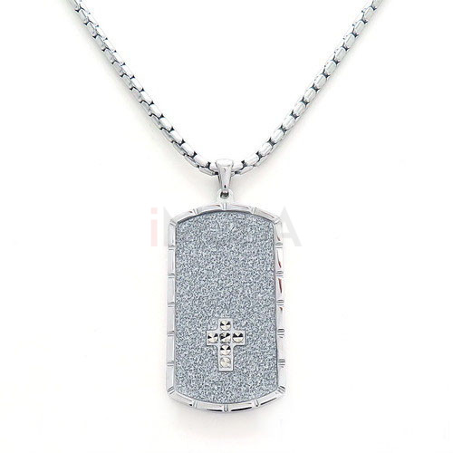 Oceľový náhrdelník štítok-198276-31