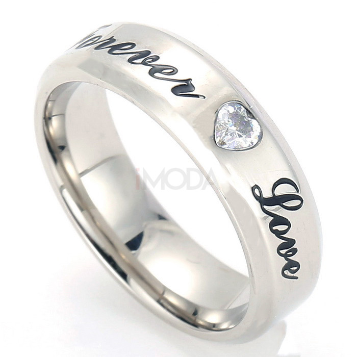 Oceľová obrúčka forever love-315752-37