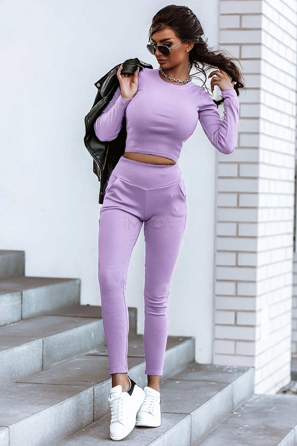 Fialová tepláková PUSH-UP súprava-262677-34