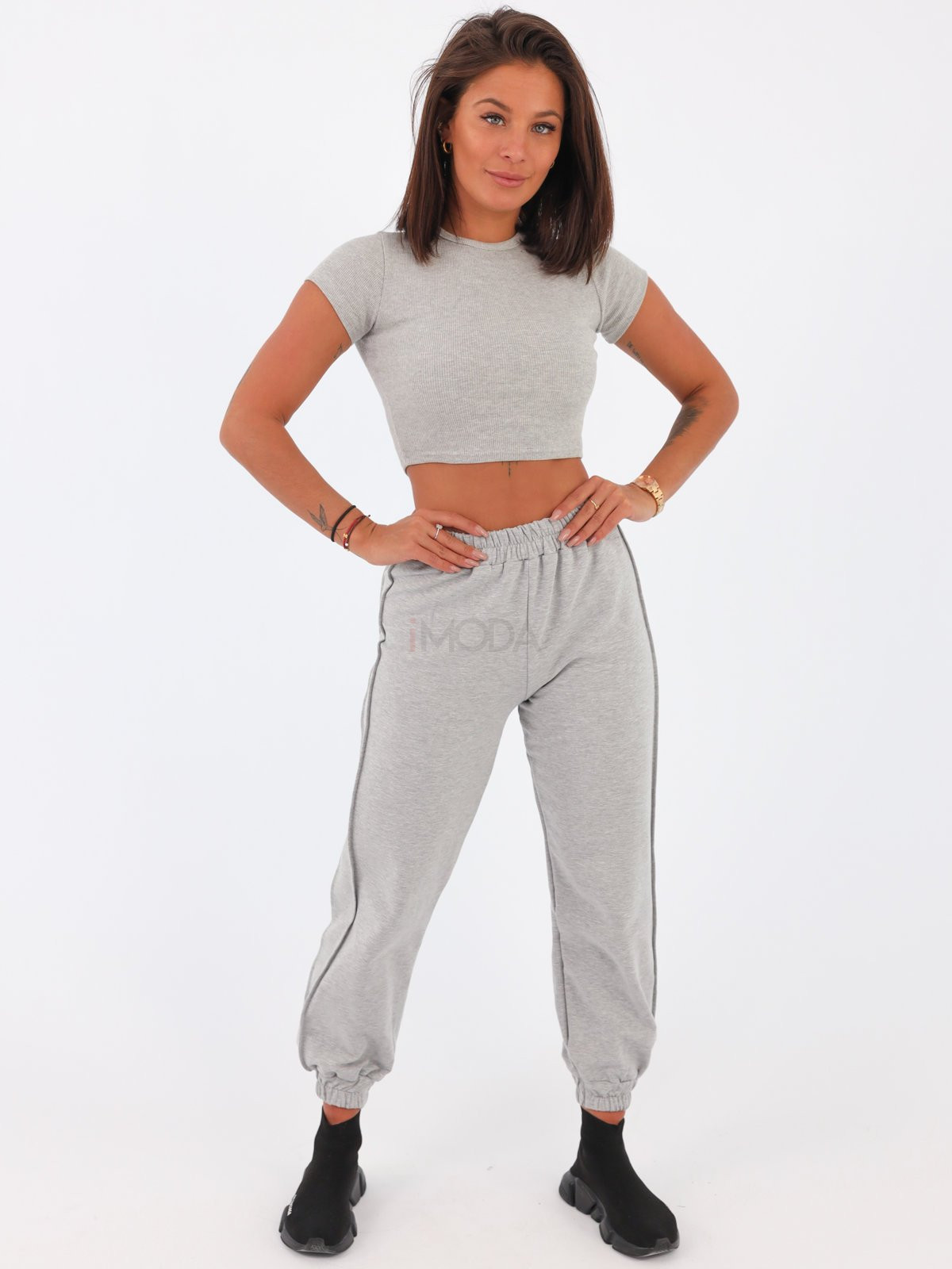 Sivé teplákové nohavice-232950-311