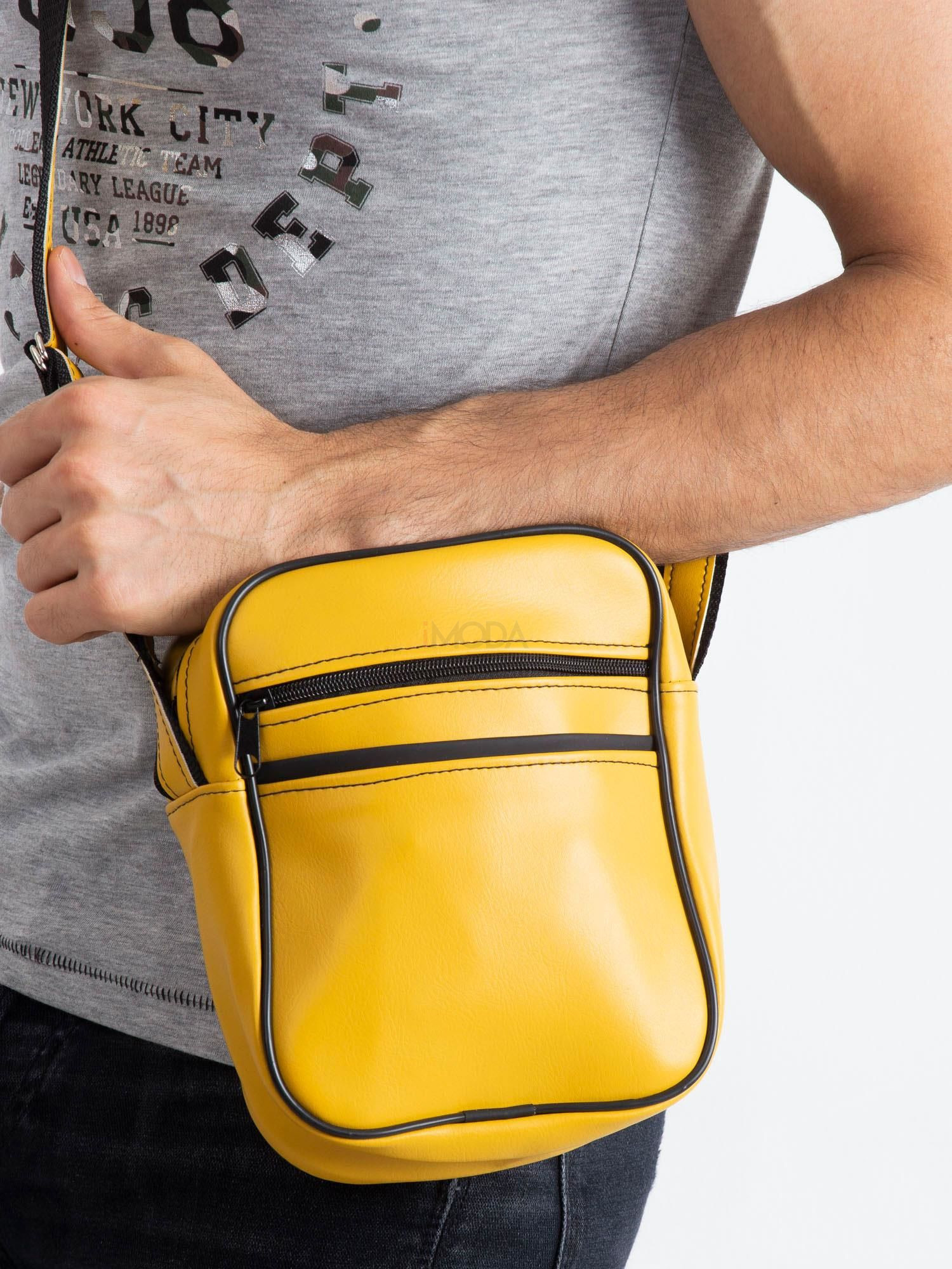 Žltá pánska taška cez rameno-244127-310