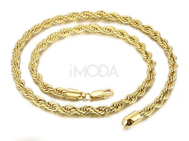Oceľová retiazka pozlátená-318150-36