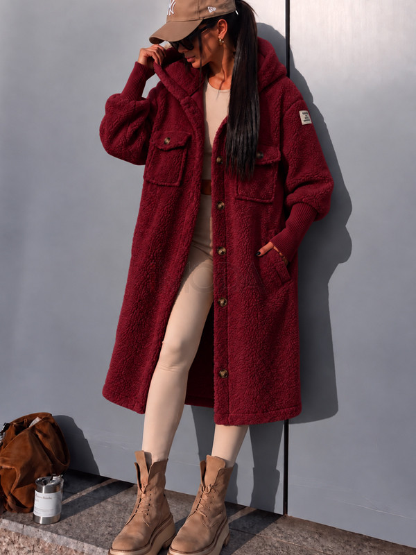 Bordo TEDDY kabát-331336-31