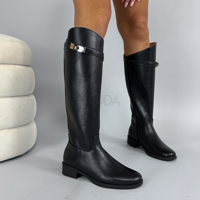 Čierne vysoké čižmy-323895-36