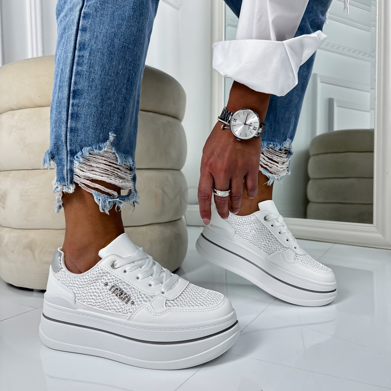 Biele tenisky na platforme-324844-33