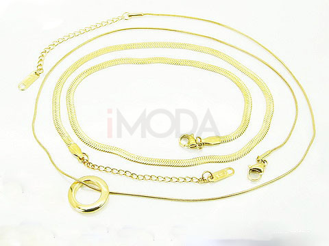 Oceľový náhrdelník dvohitý s príveskom-321797-312