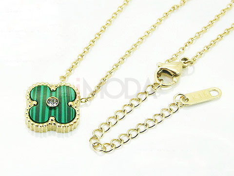 Dámsky oceľový pozlátený náhrdelník-281879-310