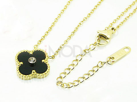 Dámsky oceľový pozlátený náhrdelník-281881-312