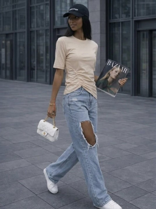 Béžové tričko-326274-312