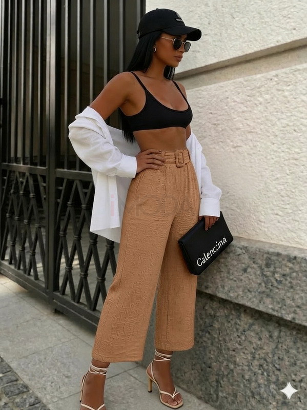 Hnedé mušelínové nohavice-326321-31