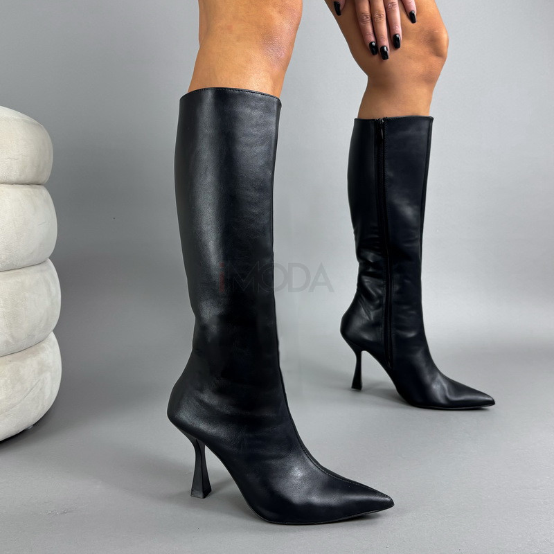 Čierne vysoké čižmy-323415-34