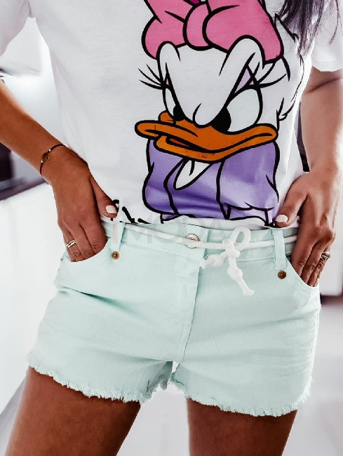 Mentolové rifľové kraťasy-267070-36