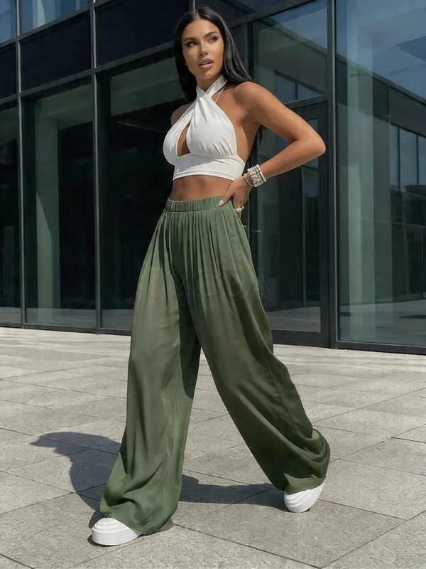 Zelené široké nohavice-327365-31