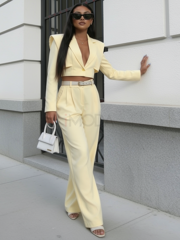 Žltý nohavicový komplet-325762-34