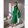 Zelené saténové dlhé šaty