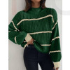 Zelený pletený sveter