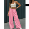 Ružové široké nohavice