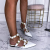 Biele trendy sandále 